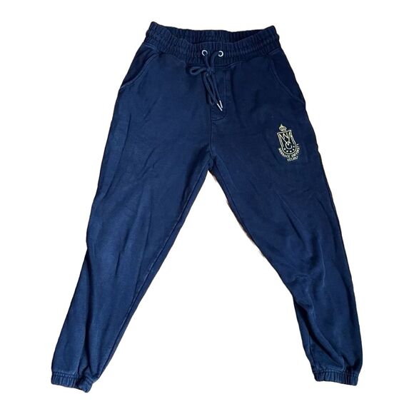 MENNACE Sweatpants Joggers University Heavyweight - Men's XS - Navy Blue - Picture 1 of 9